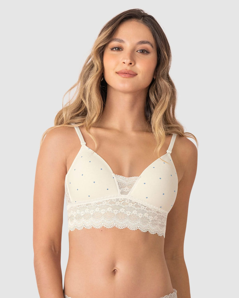 Sostén ultracómodo con delicados toques de encaje