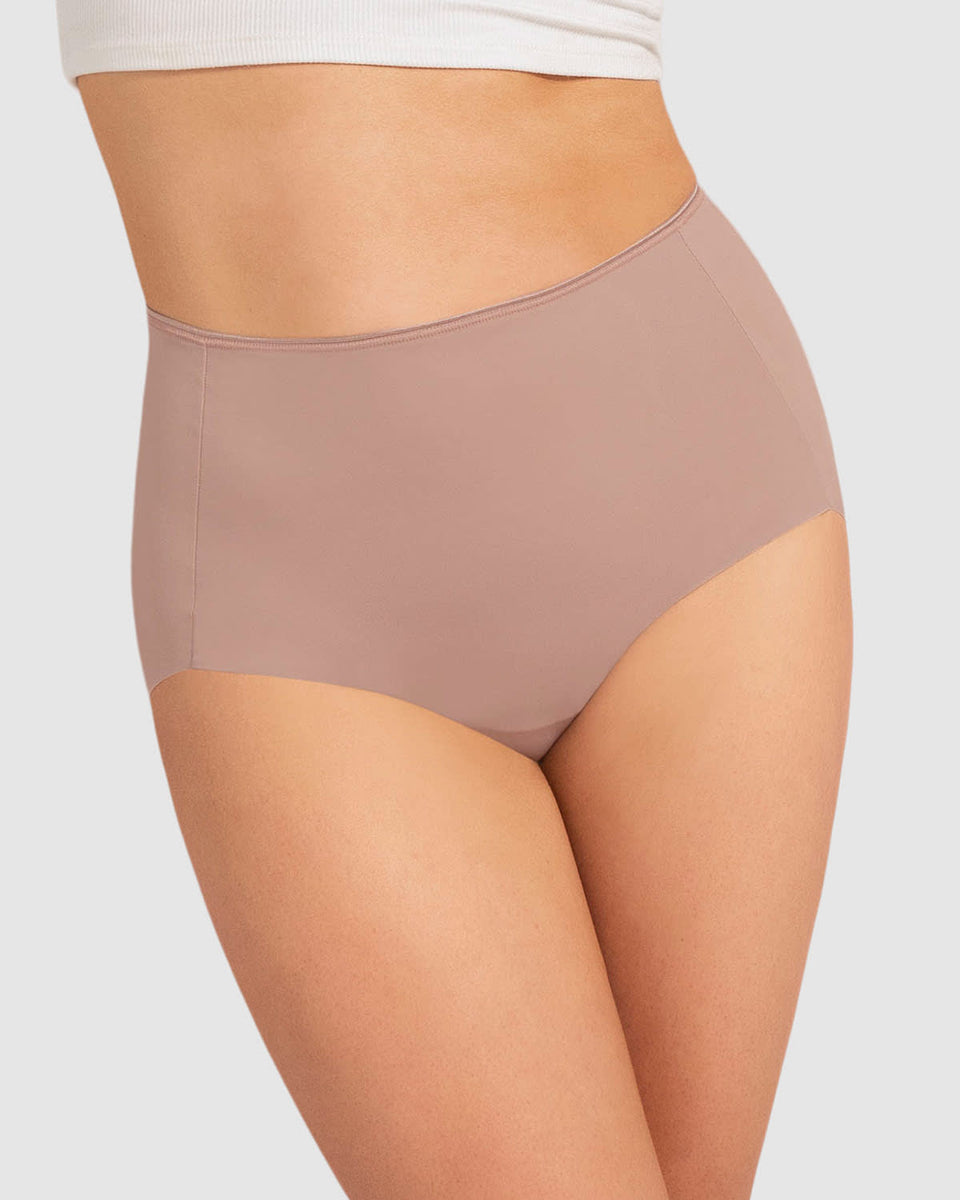 Calzón clásico efecto invisible de control fuerte en abdomen