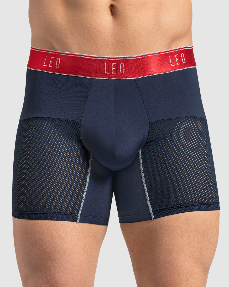 Bóxer medio de secado rápido con mallas transpirables en microfibra