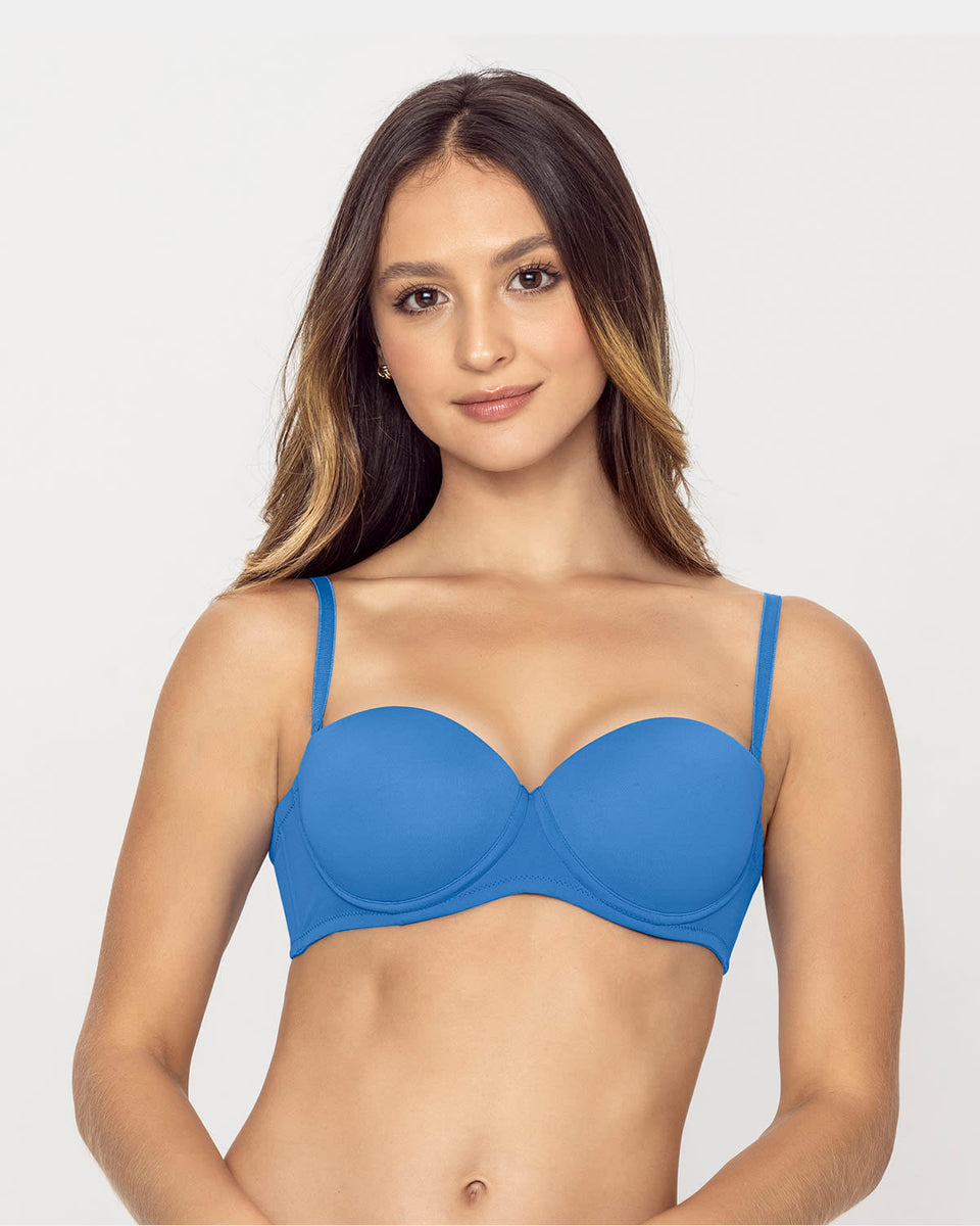Sostén strapless con realce incorporado