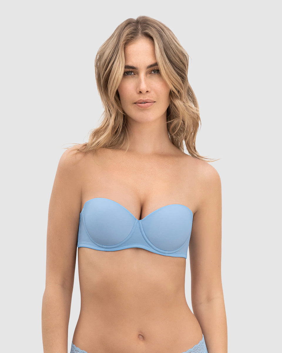 Sostén strapless con realce incorporado