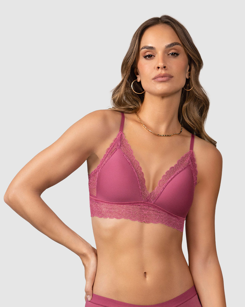 Bralette en encaje sexy y natural