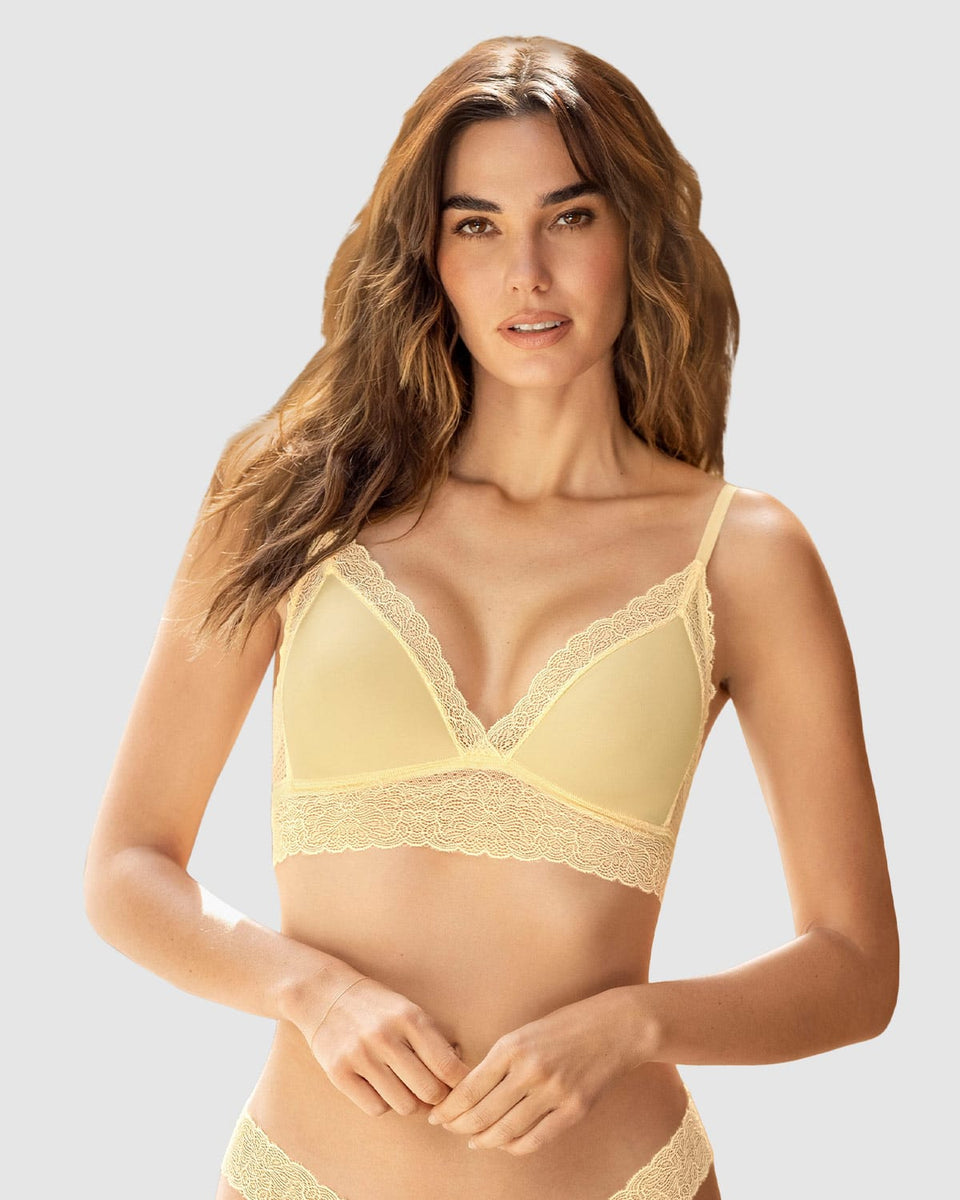 Bralette en encaje sexy y natural