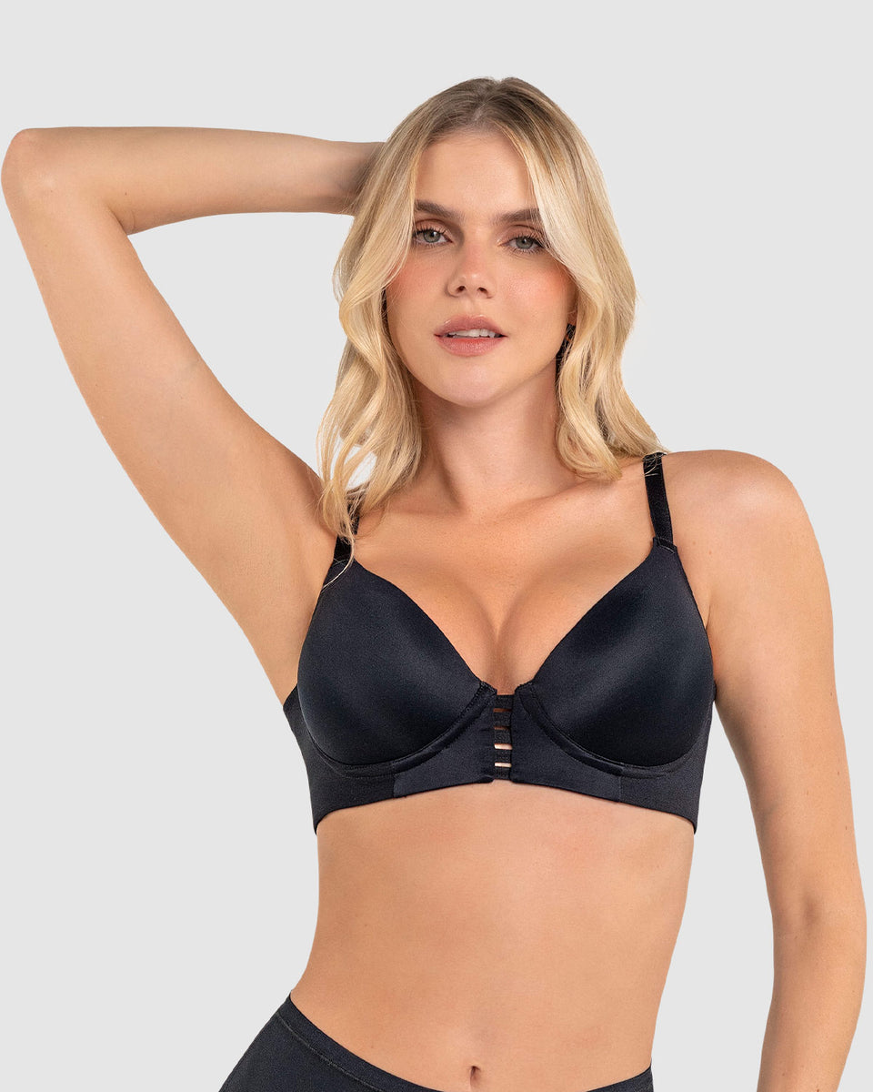 Brasier memory bustier triangular de realce alto y buen cubrimiento
