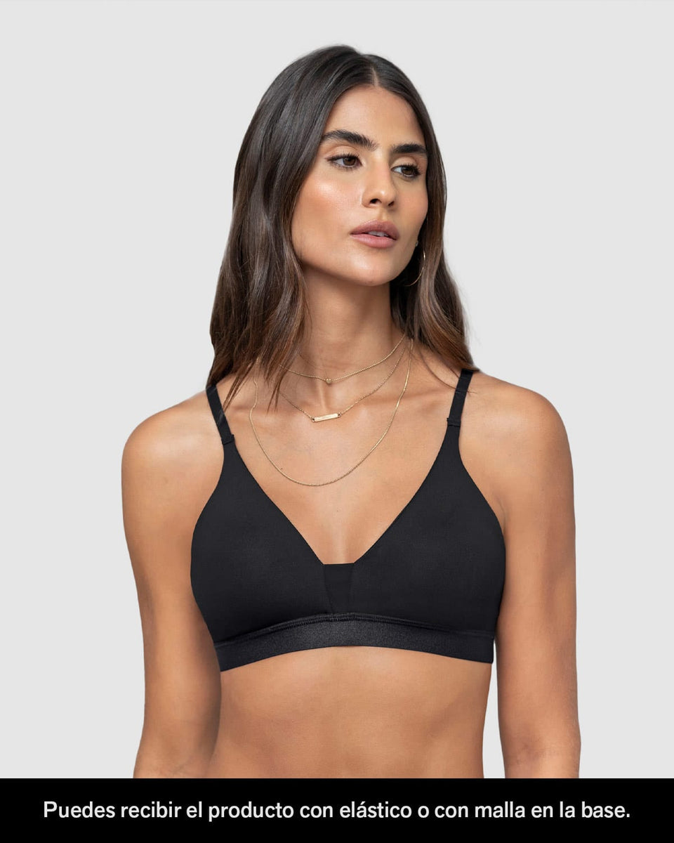 Bralette tipo top ultra cómodo y liviano