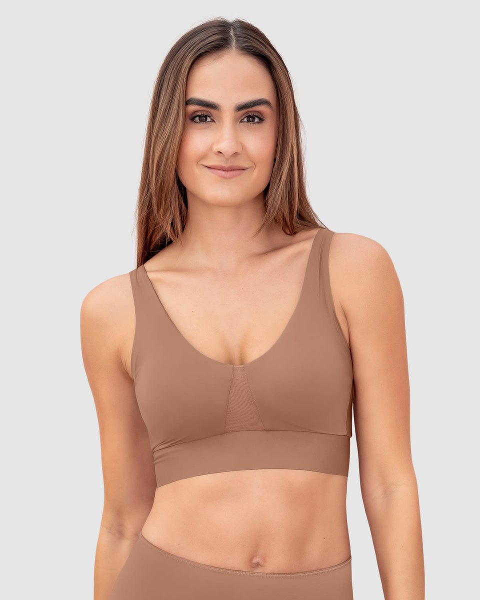 Sostén tipo top de copas extraíbles totalmente cómodo y liviano Flexi Brastop