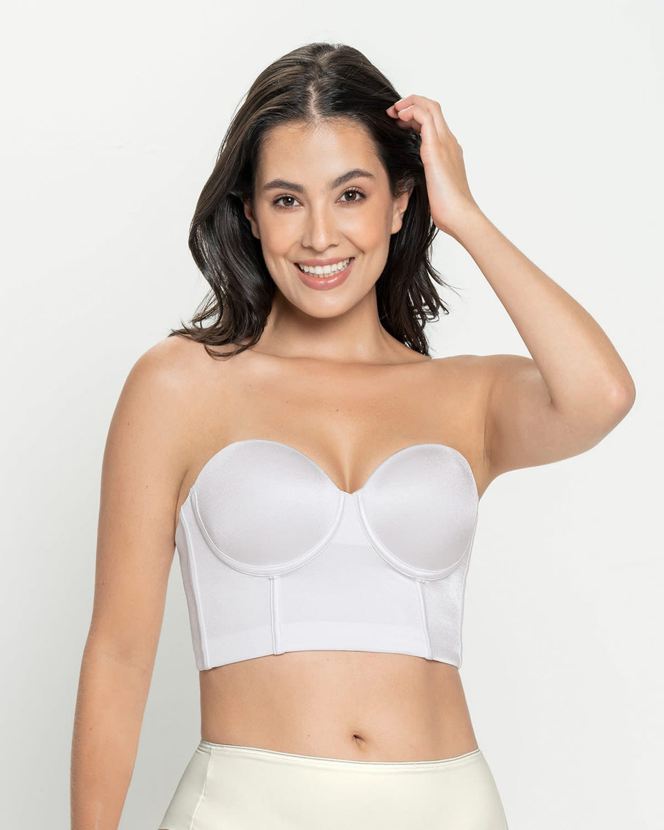 Brasier tipo bustier ideal como strapless