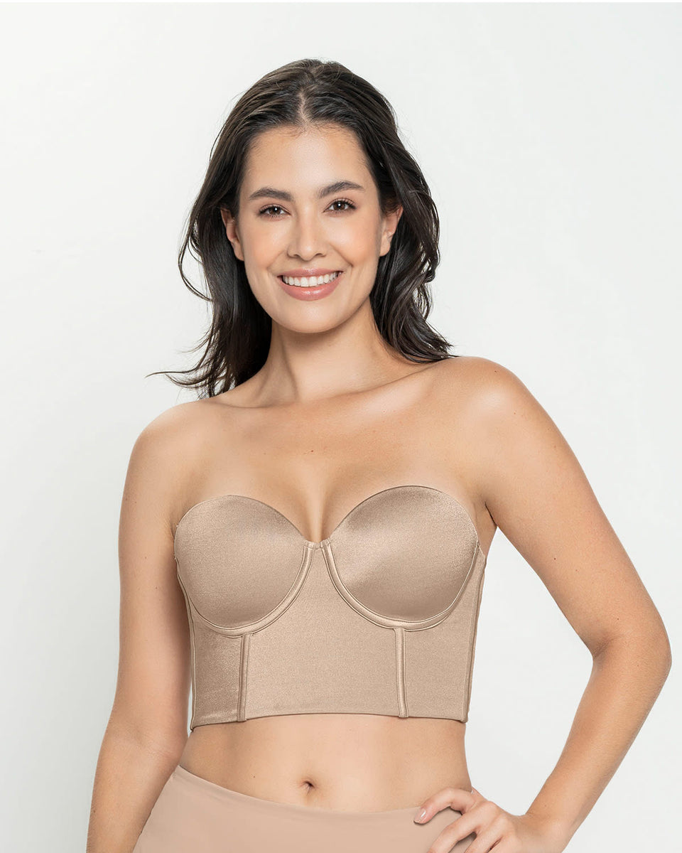 Brasier tipo bustier ideal como strapless