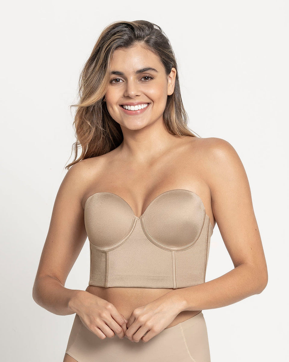 Brasier tipo bustier ideal como strapless