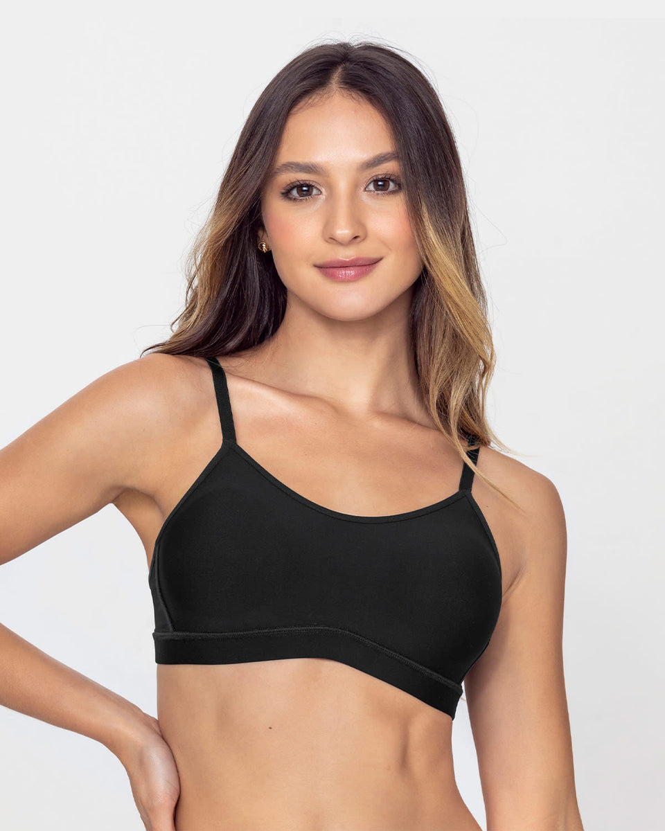 Brasier sin arco con buen cubrimiento en escote invisible brastop