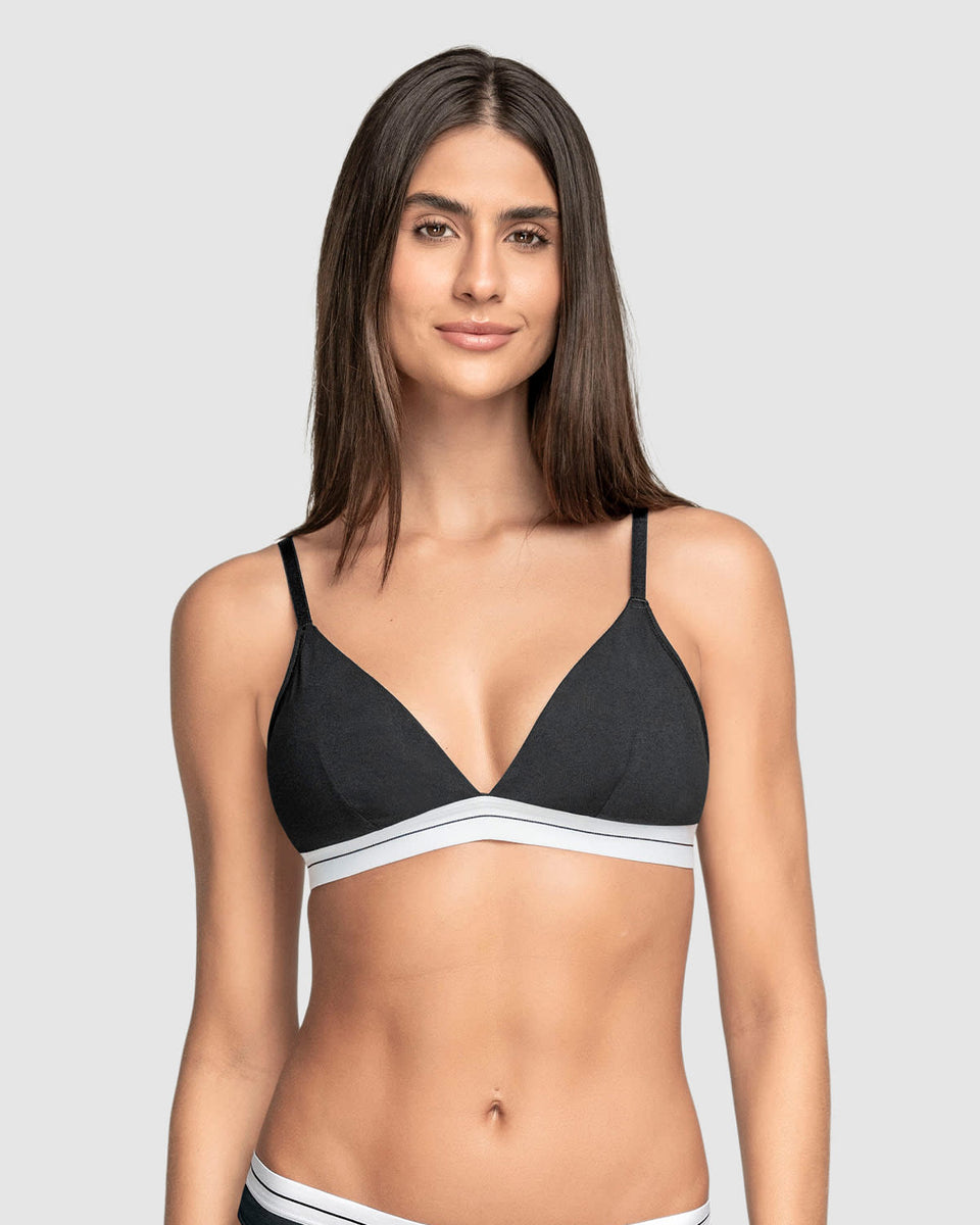 Sostén triangular en algodón liviano y cómodo