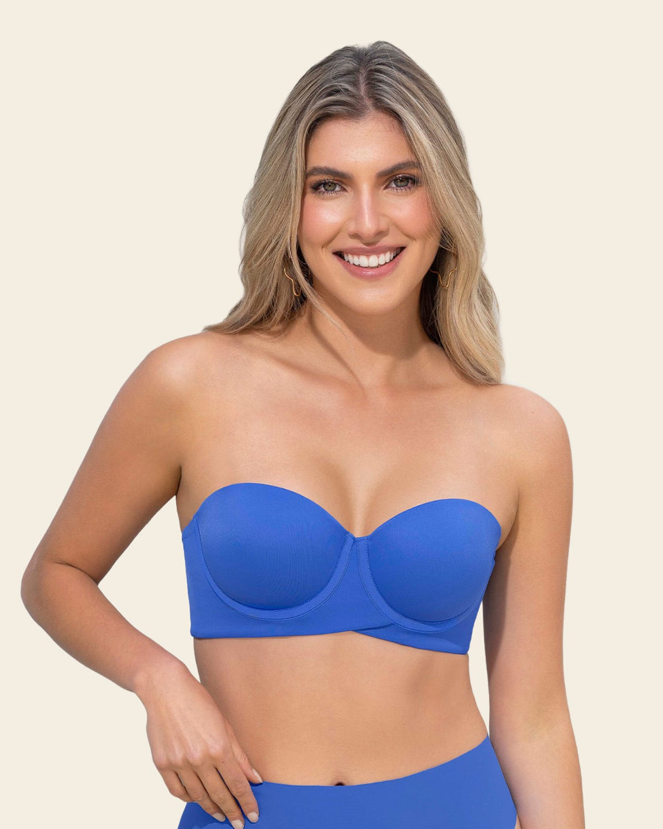 Sostén strapless ideal para busto mediano y grande
