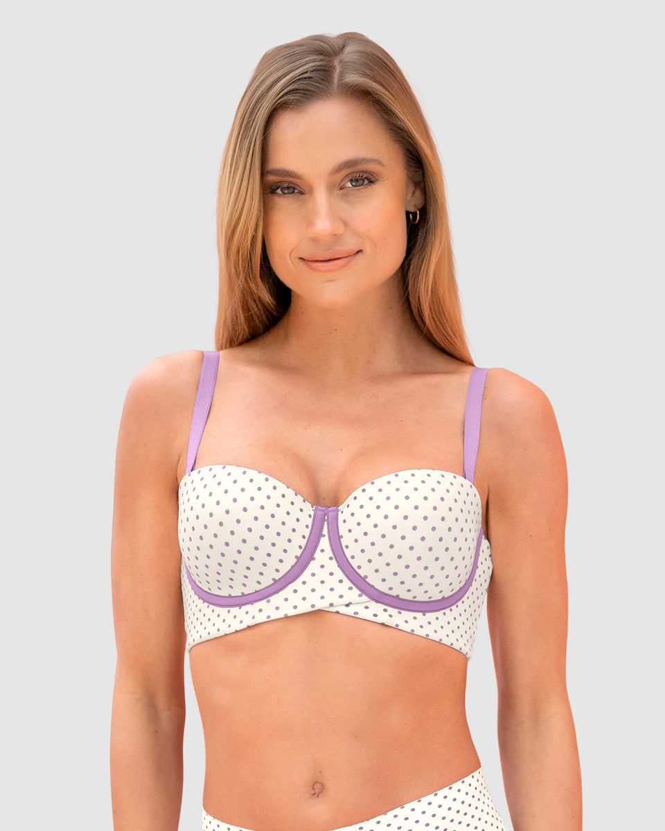 Sostén strapless ideal para busto mediano y grande