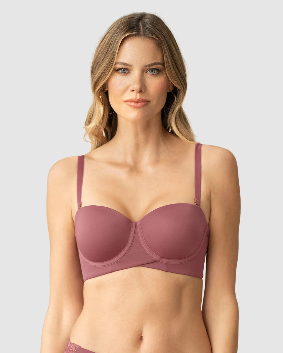 Sostén strapless ideal para busto mediano y grande