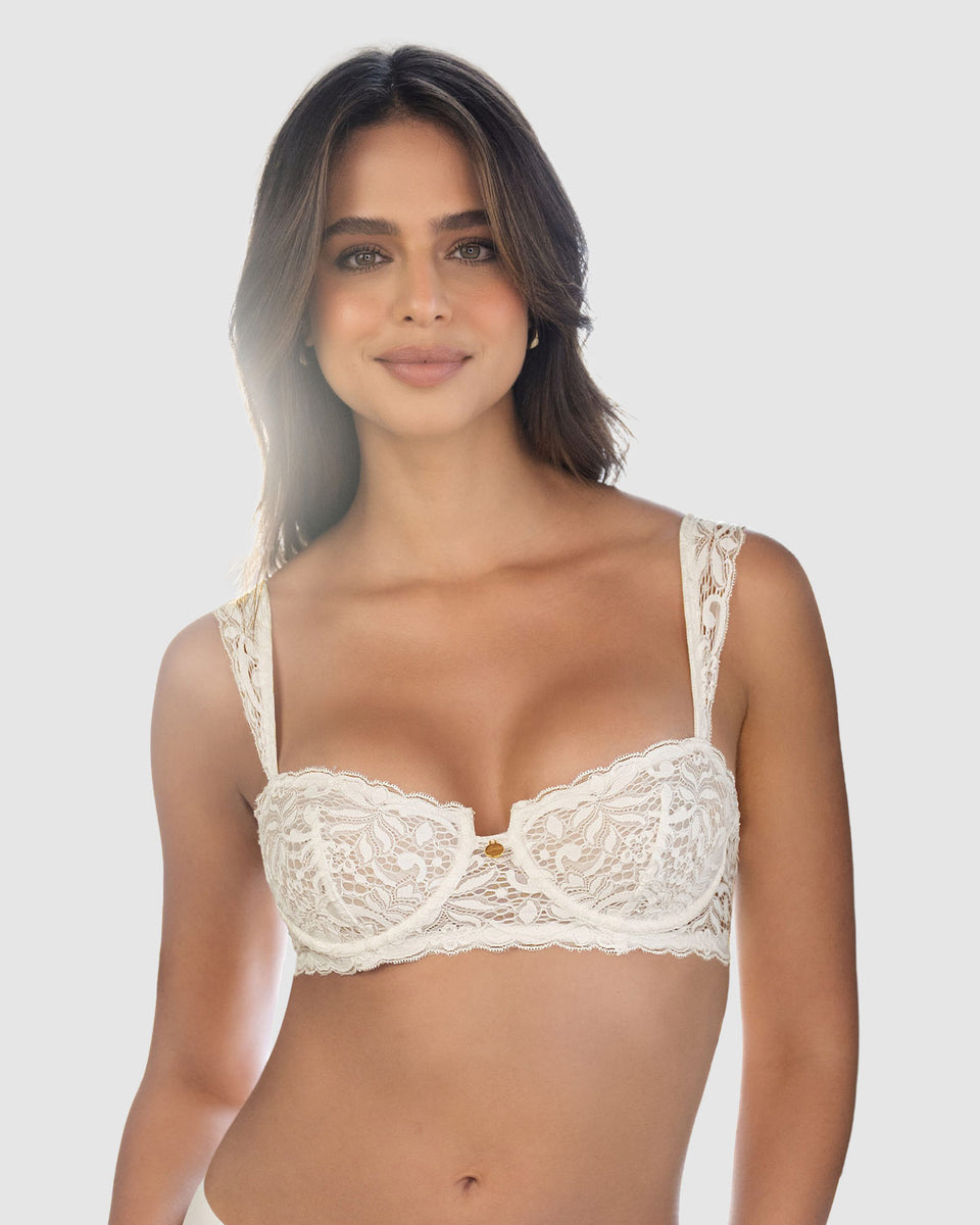 Sostén balconette en encaje