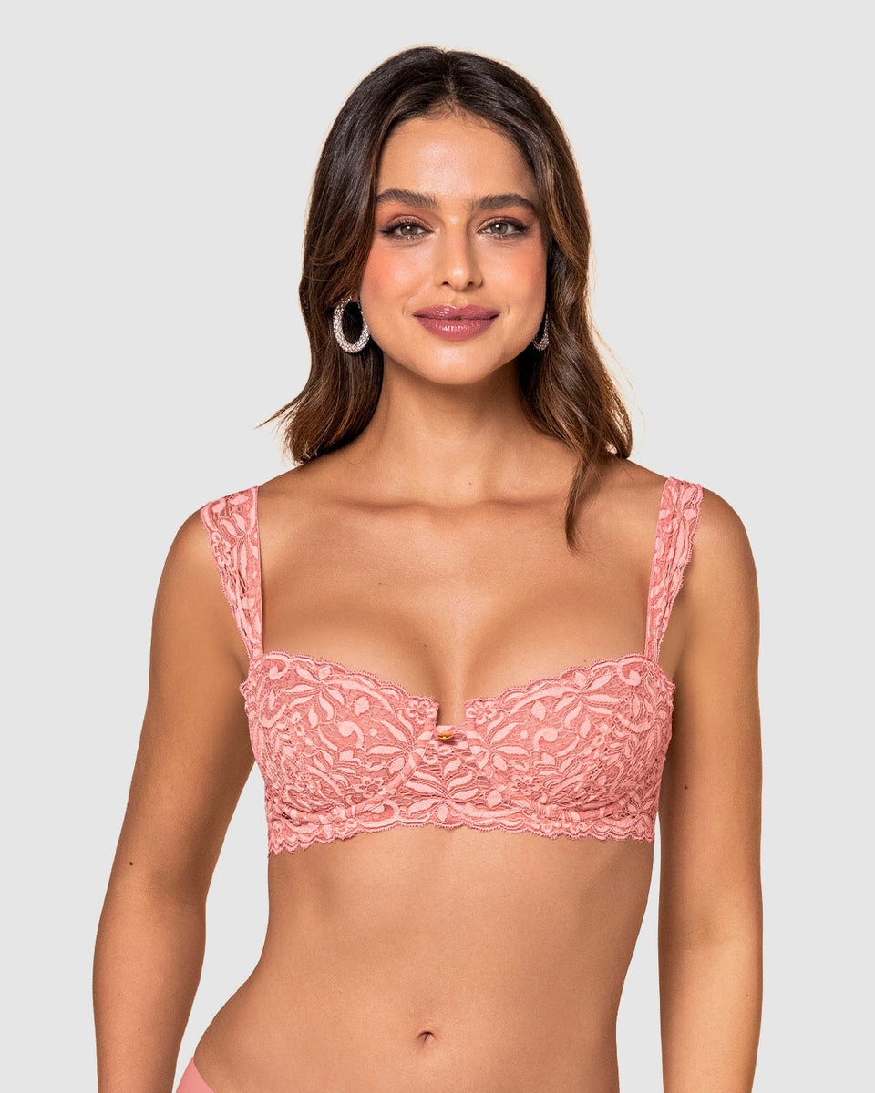 Sostén balconette en encaje