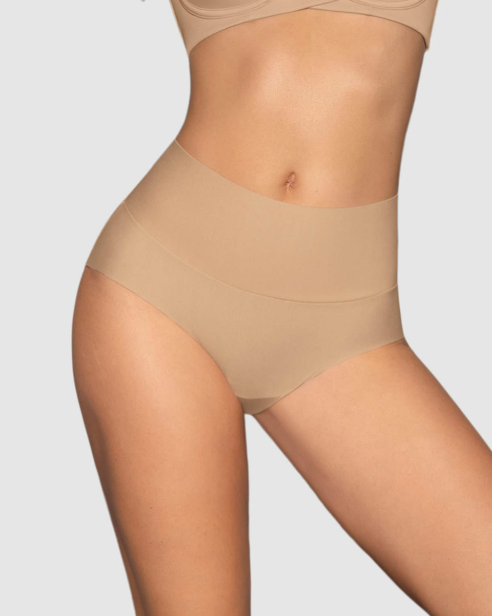 Calzón clásico tiro alto de control fuerte de abdomen