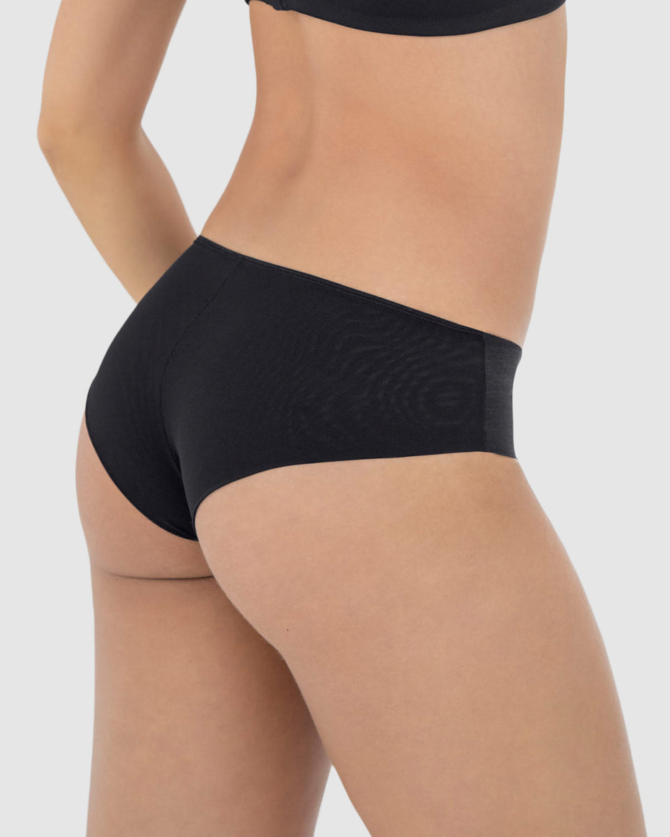 Calzón pantaleta con doble capa de tul en glúteos