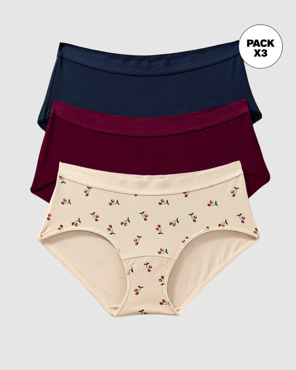 Pack x 3 hípsters cómodos y suaves de buen cubrimiento