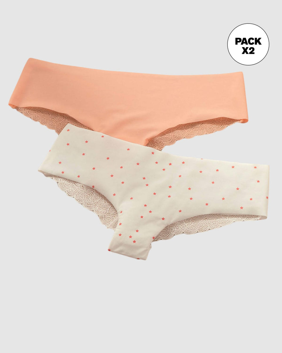 Calzones pantaletas descaderados paquete x 2