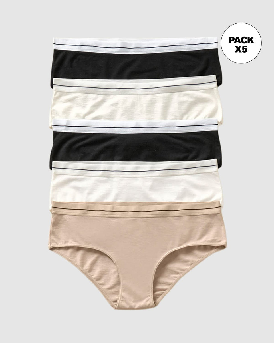 Pack x5 calzones estilo pantaleta