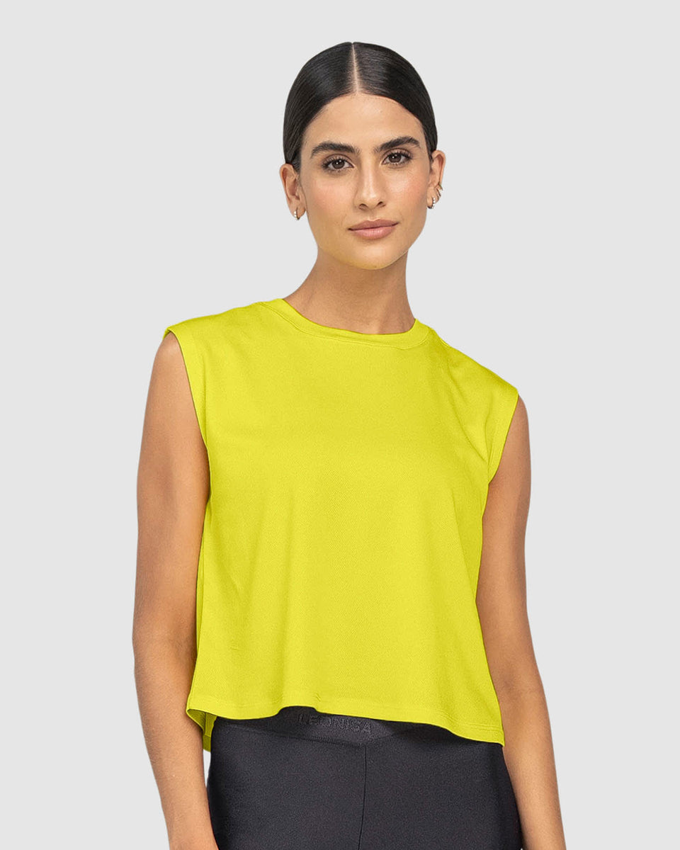 Camiseta deportiva silueta boxy