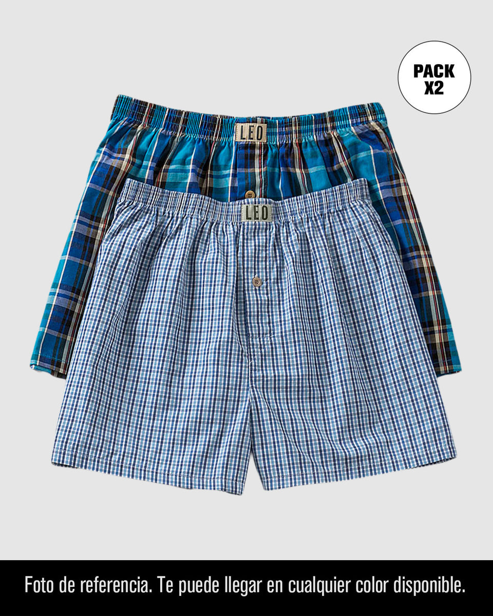 Pack x 2 bóxers sueltos en algodón, te puede llegar en cualquier estampado disponible