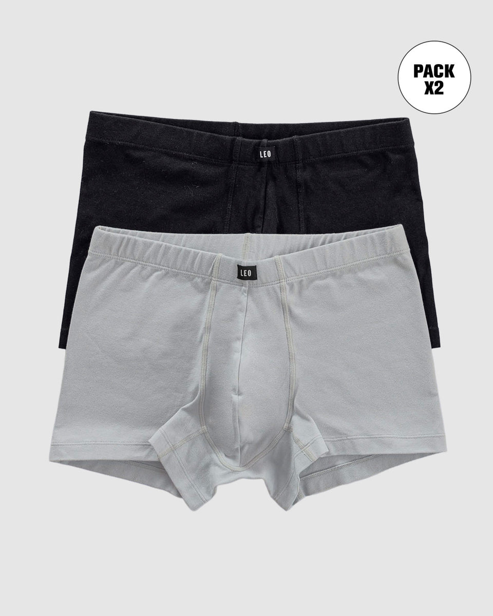 Pack x 2 bóxers cortos en algodón