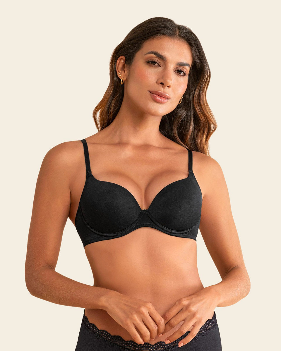 Sostén de realce medio con cargaderas multiusos