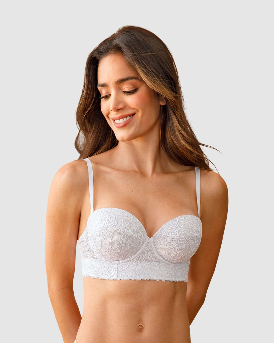 Brasier balconet de encaje con realce incorporado