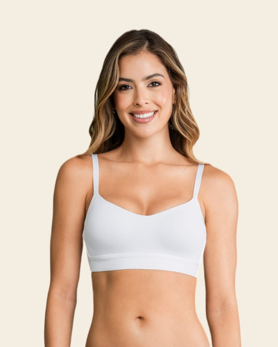 Sostén tipo top ultraliviano con copas internas fijas#color_000-blanco