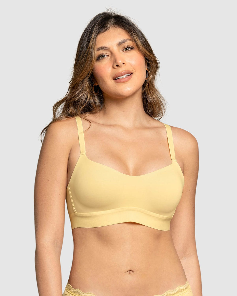 Sostén tipo top ultraliviano con copas internas fijas