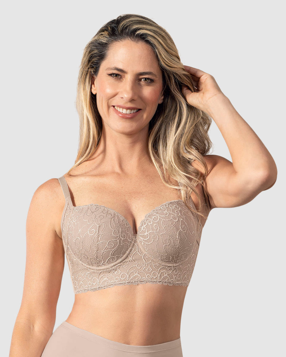 Sostén de buen cubrimiento y soporte con arco