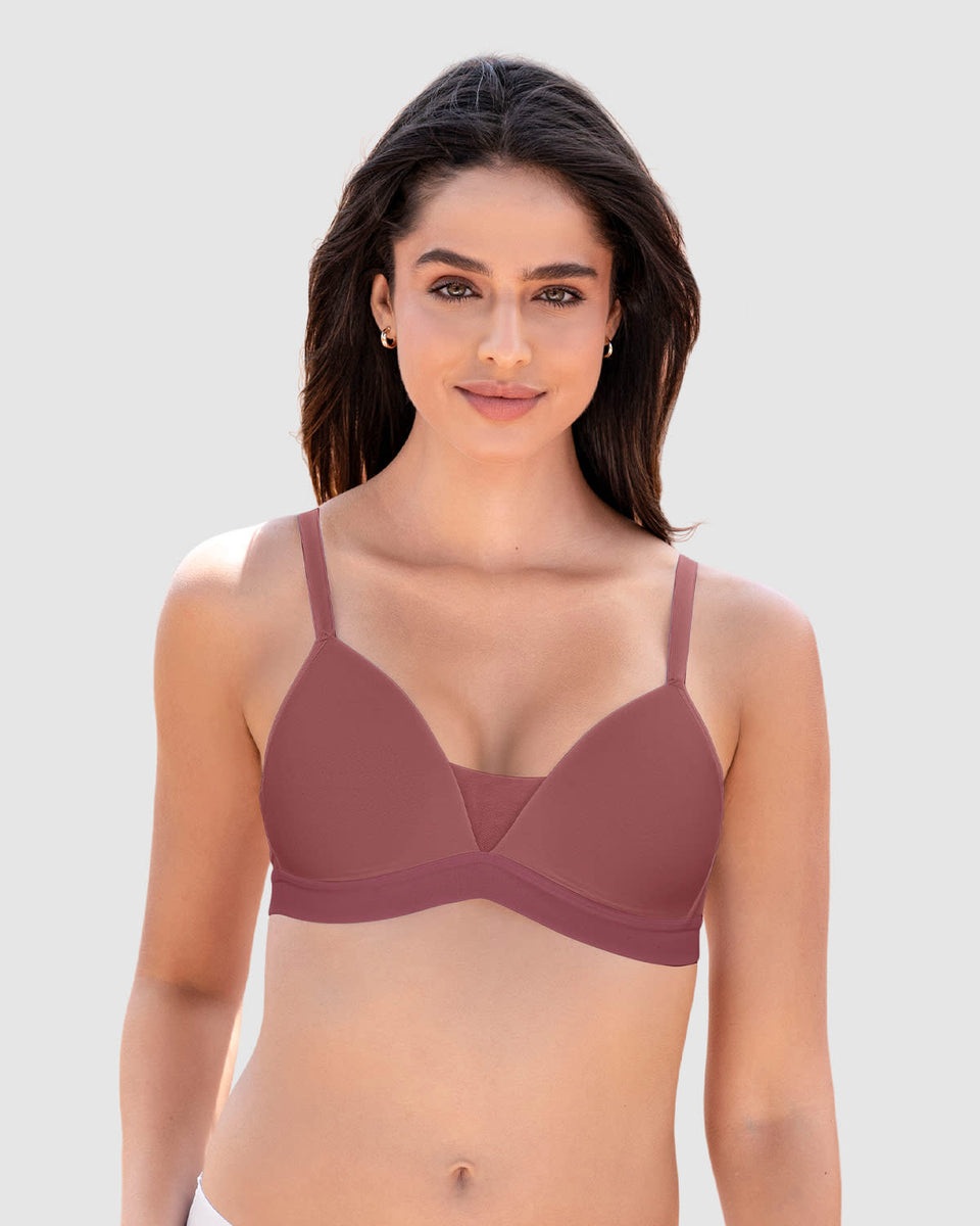 Sostén triangular sin arco estilo top
