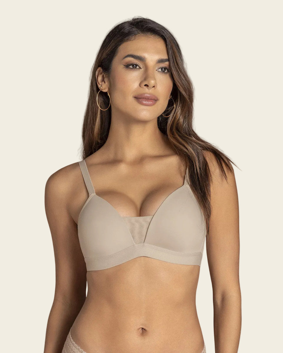 Sostén triangular sin arco estilo top
