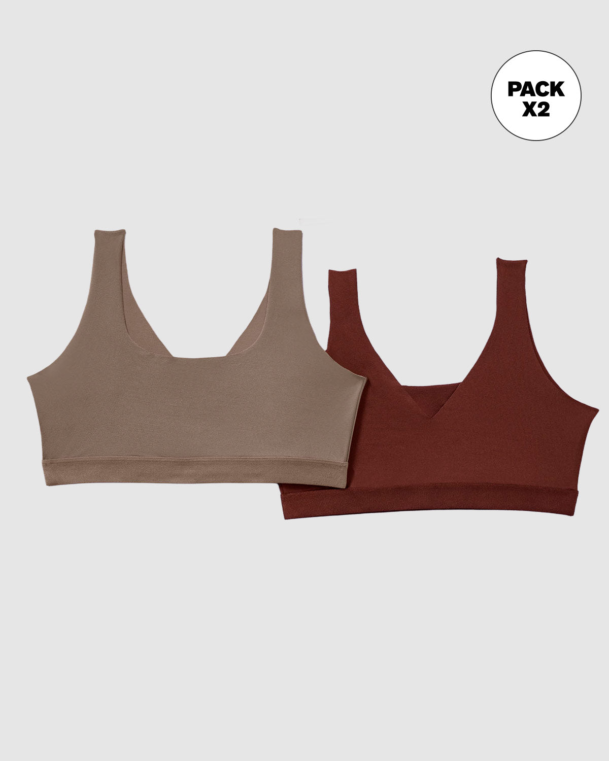 Pack x 2 tops invisibles doble escote | Leonisa Chile