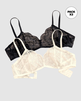 Pack x 2 bralettes desestructurados y ligeros#color_s01-perla-negro