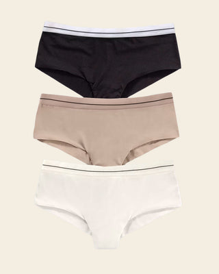 Pantaletas pack x3 ultracómodos#color_s12-perla-negro-cafe-claro