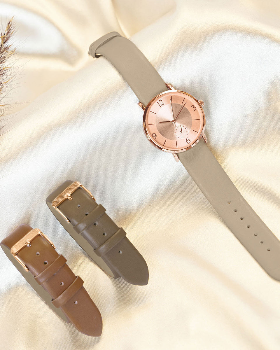 Reloj con manillas intercambiables