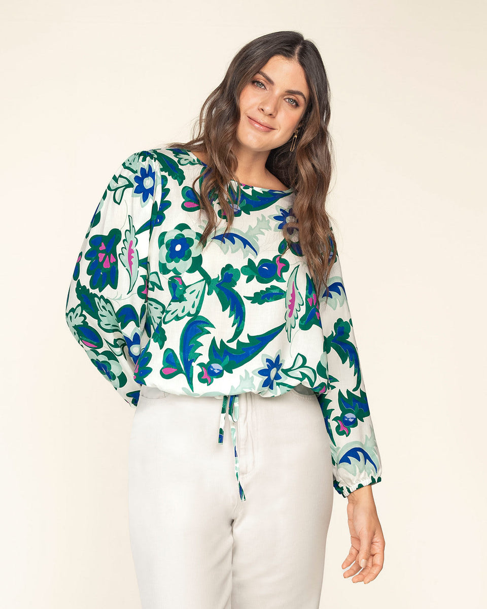 blusa-manga-3-4-con-tira-para-ajustar-en-cintura