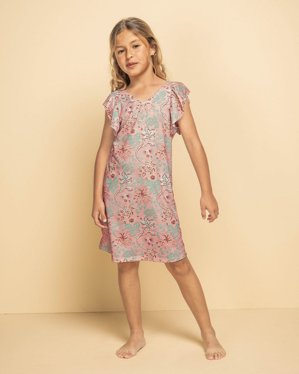 Batola corta con cuello en V