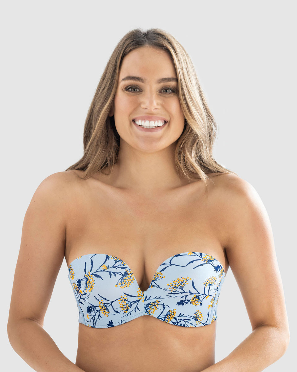 Sostén strapless antigravedad de realce alto sin arco (barba)