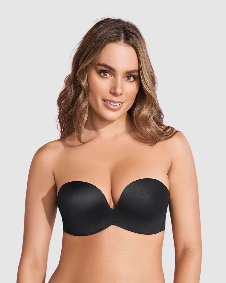 Sostén strapless antigravedad de realce alto sin arco (barba)