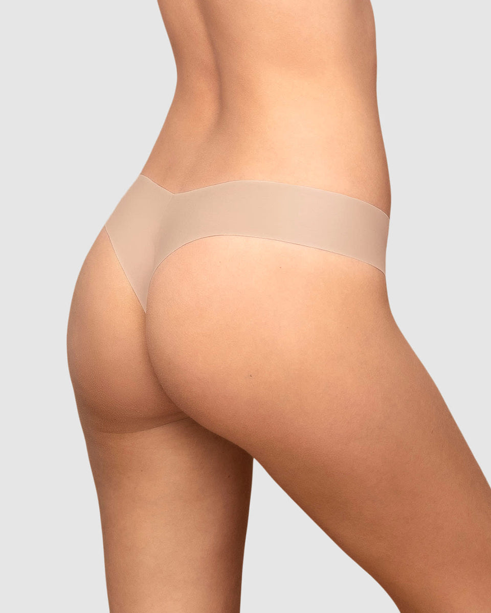 Calzón colaless invisible ultraplano sin elásticos y de pocas costuras