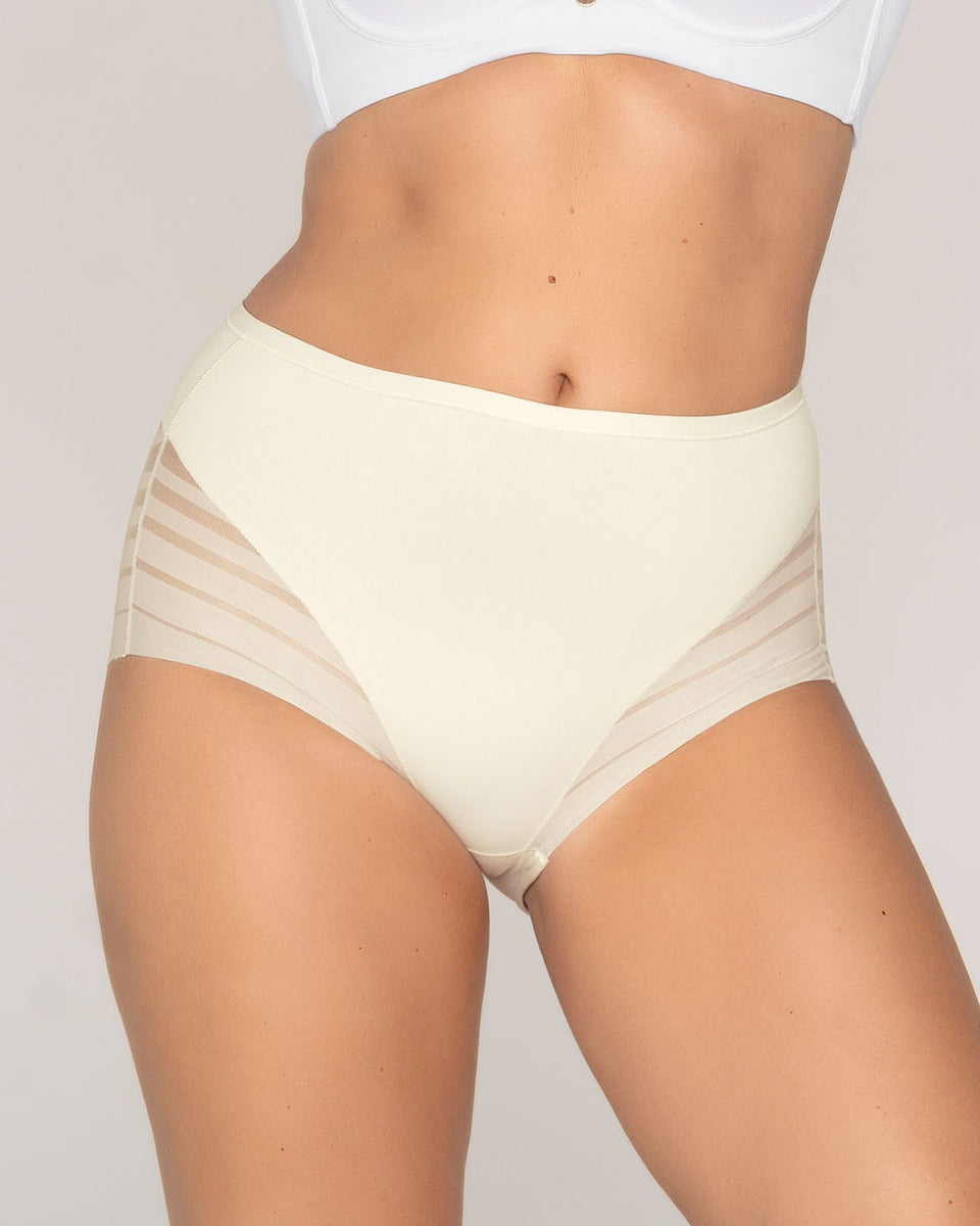 Calzón faja clásico con bandas de tul