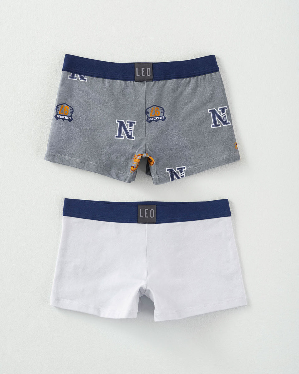 Paquete x2 bóxers en algodón para niños