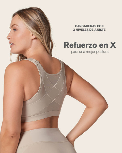Sostén facilitador de postura con control de volumen del busto Multi/Functional#color_895-mora