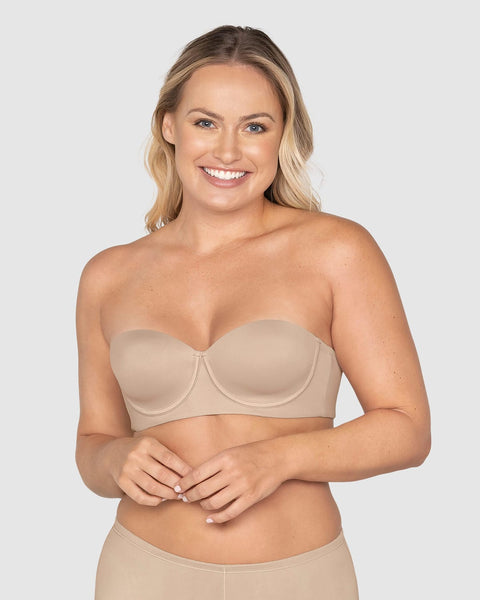 Brasier strapless con control fuerte de espalda perfect strapless#color_802-cafe-claro