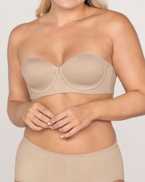 Brasier strapless con control fuerte de espalda perfect strapless#color_802-cafe-claro