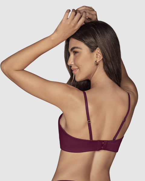 Sostén strapless Antigravedad de realce alto sin arco#color_430-vino